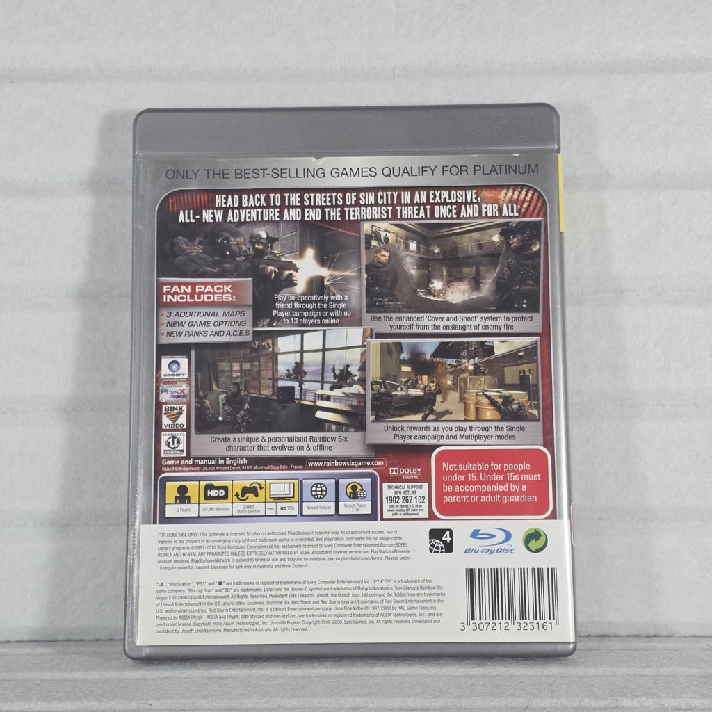Tom Clancy's Rainbow Six Vegas 2 'Platinum' *NM* (RF)