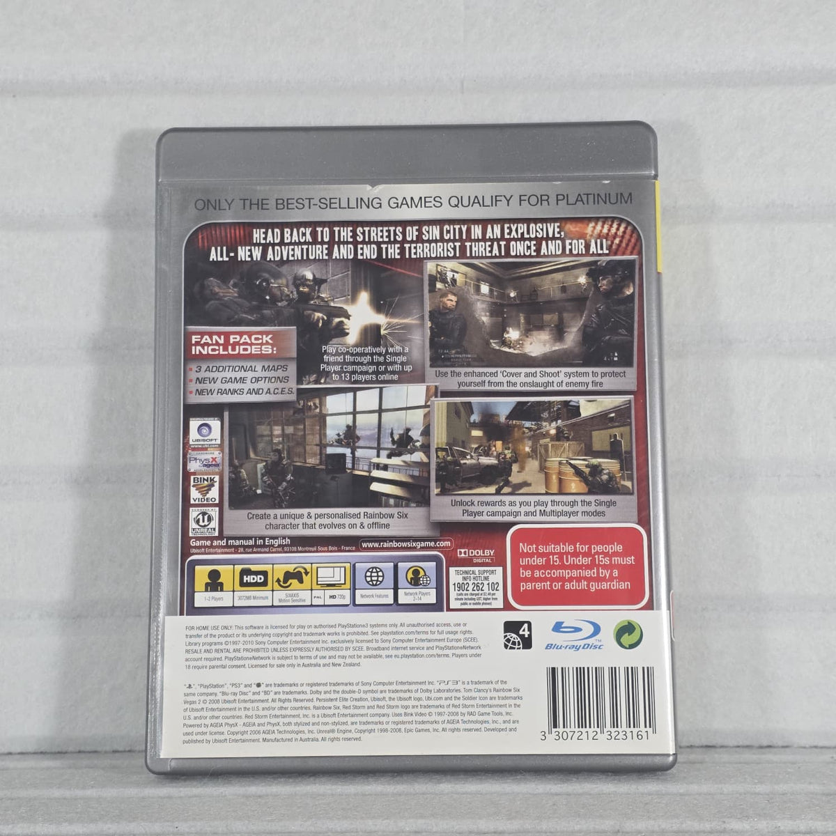 Tom Clancy's Rainbow Six Vegas 2 'Platinum' *NM* (RF)