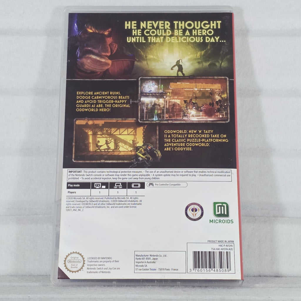 New 'n' Tasty! Oddworld: Abe's Odyssey *NM*