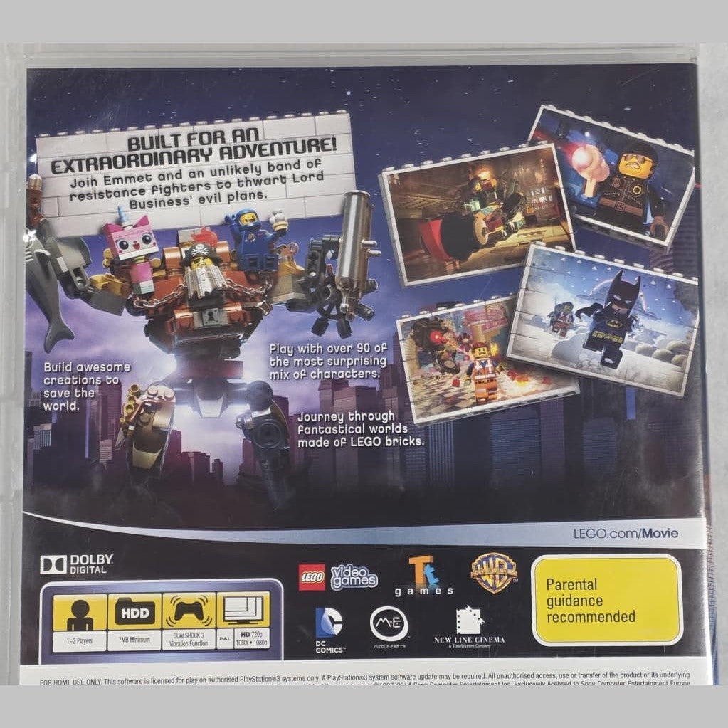 Lego The Lego Movie Video Game - PS3 *NM* (REGION FREE/CIB)