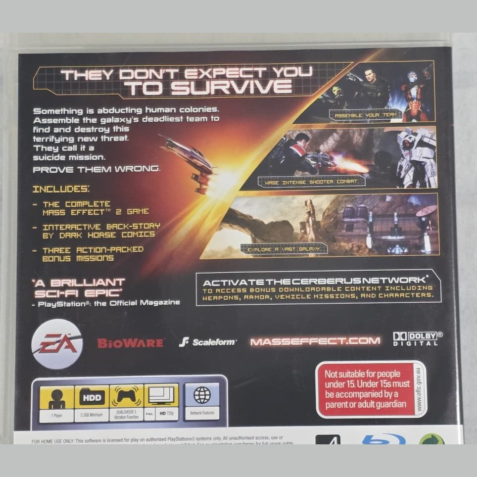 Mass Effect 2 - PS3 *NM* (REGION FREE/CIB)