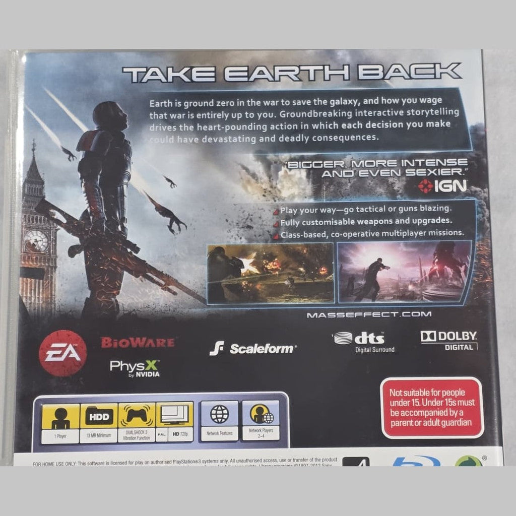 Mass Effect 3 - PS3 *NM* (REGION FREE/CIB)