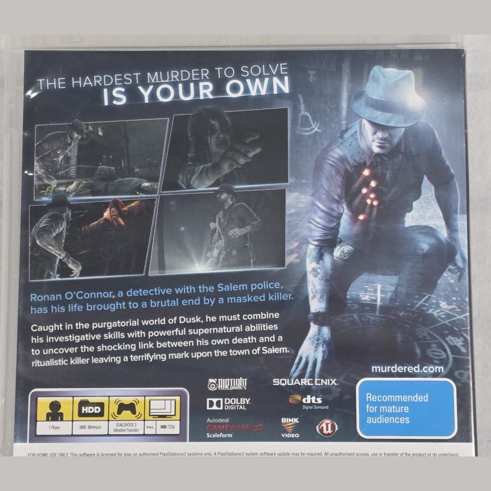 Murdered Soul Suspect - PS3 *NM* (REGION FREE/CIB)