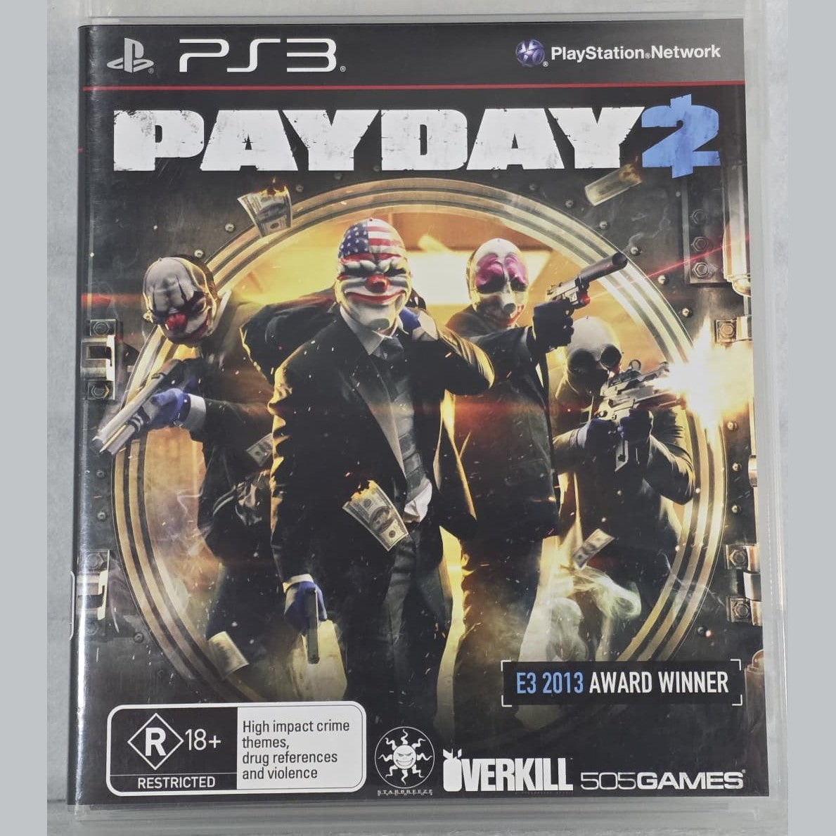 Payday 2 - PS3 *NM* (REGION FREE/CIB)