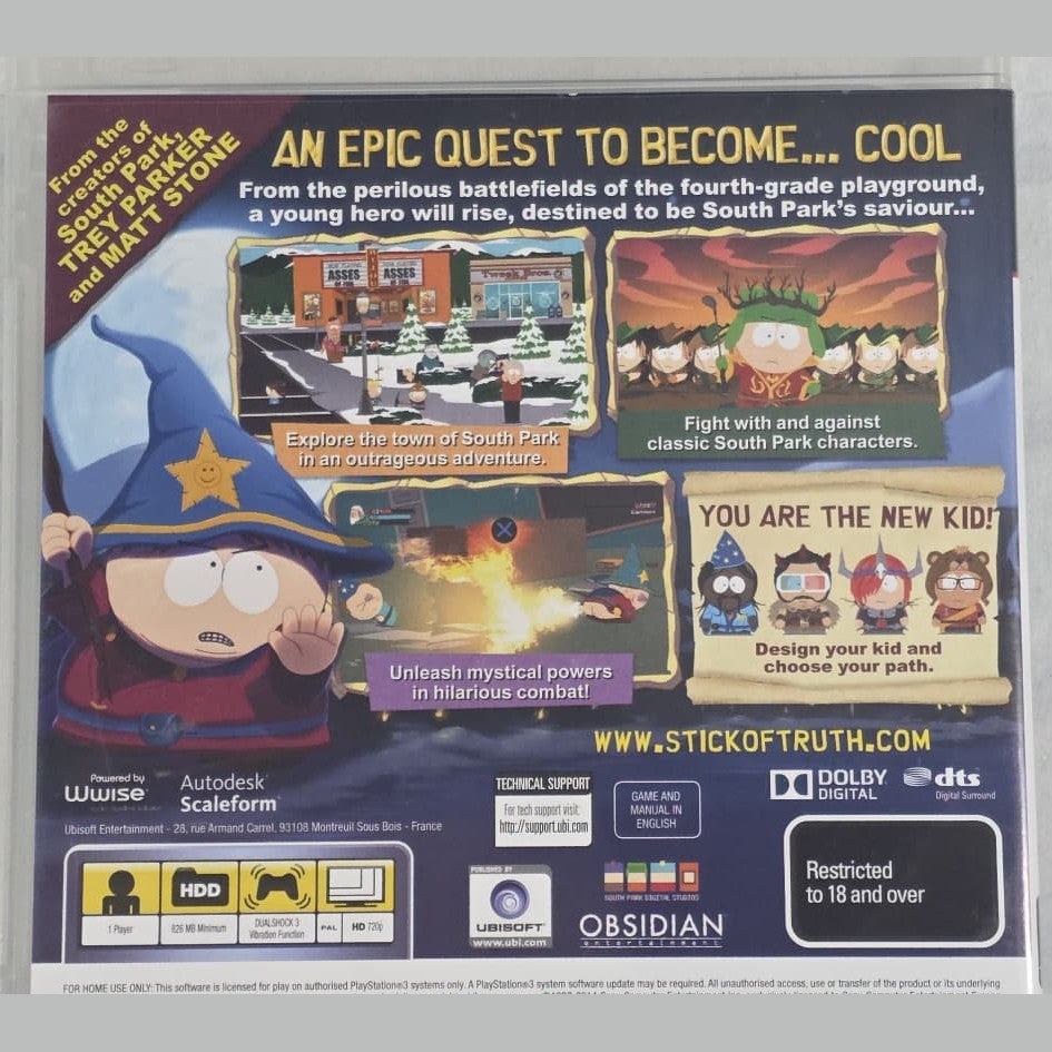South Park: The Stick of Truth - PS3 *NM* (REGION FREE/CIB)