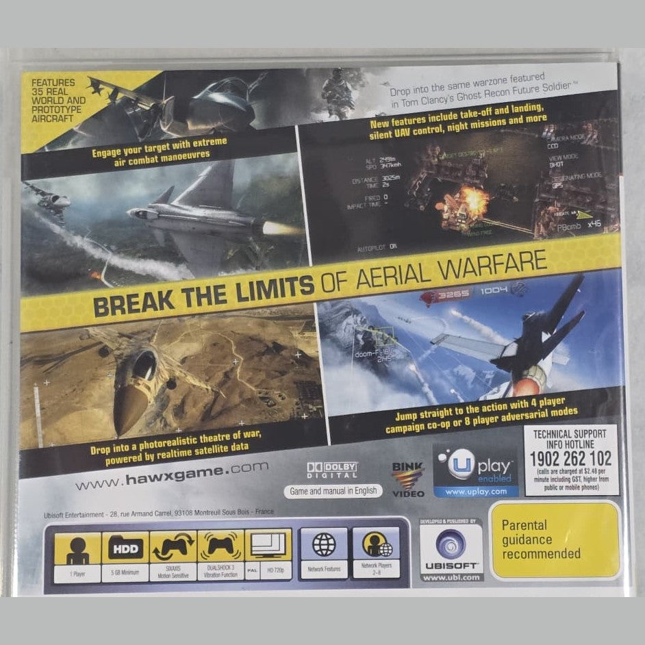 Tom Clancy's H.A.W.X - PS3 *NM* (REGION FREE/CIB)