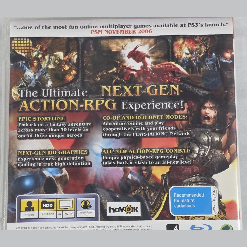 Untold Legends Dark Kingdom - PS3 *NM* (REGION FREE/CIB)