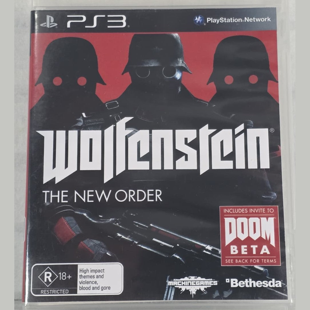 Wolfenstein : The New Order - PS3 *NM* (REGION FREE/CIB)