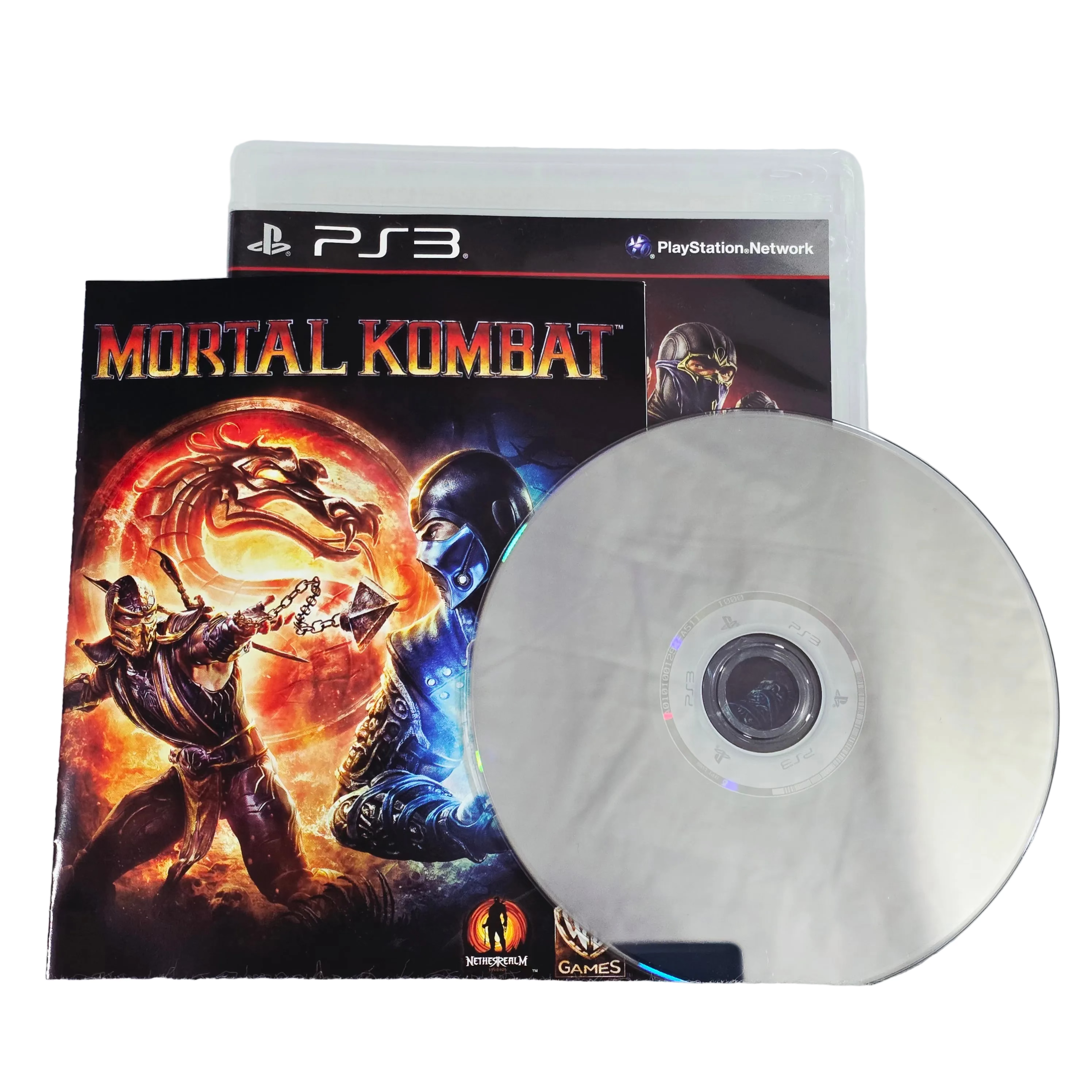 Mortal Kombat disc and case