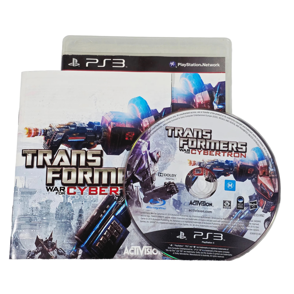 Transformers: War for Cybertron disc and case