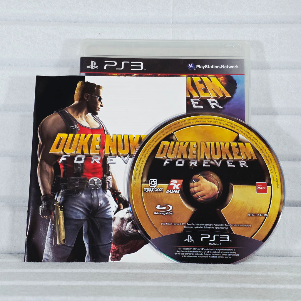 Duke Nukem Forever case, disc and manual