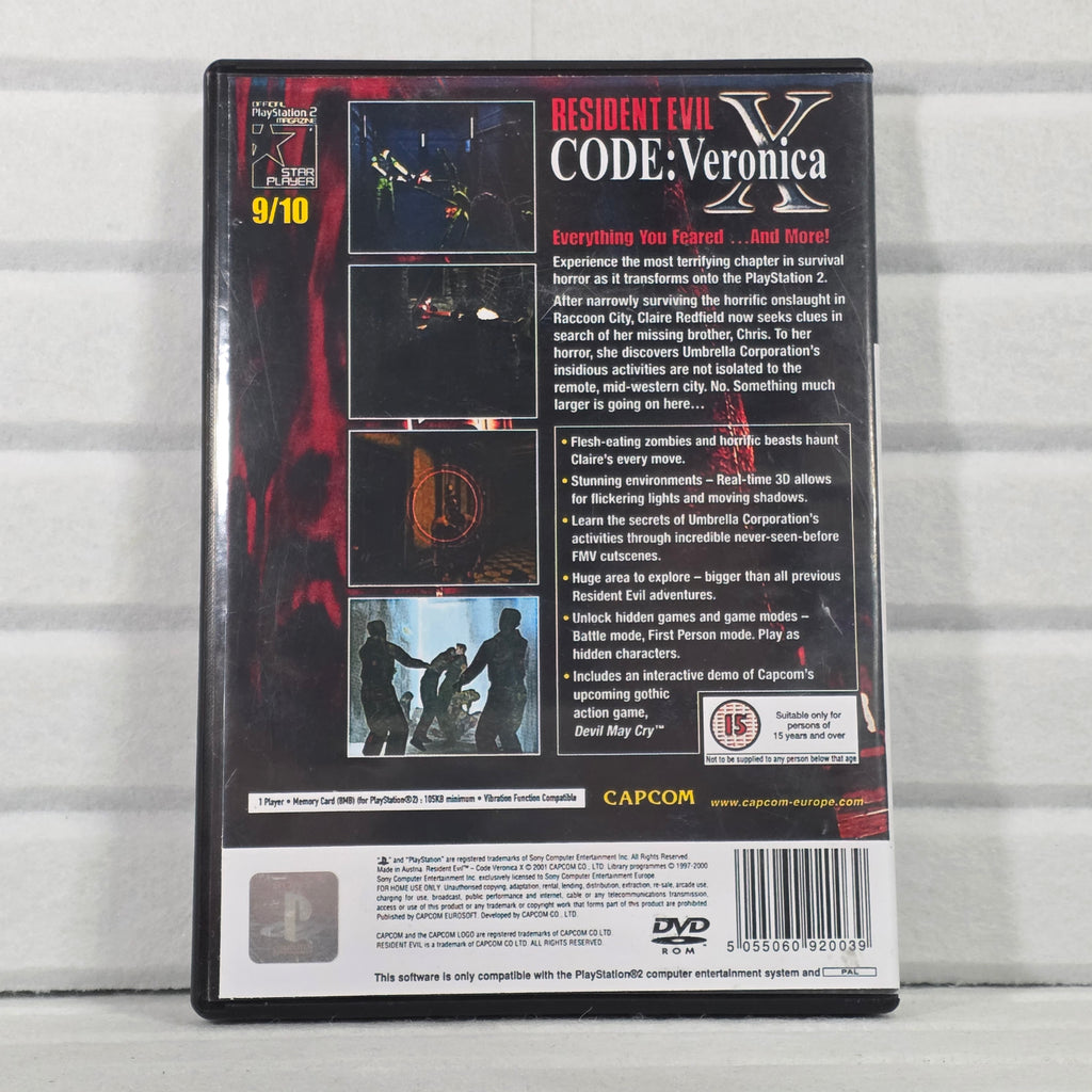 Resident Evil: Code Veronica X with DMC Demo Disc - PS2 *TOP SHELF* (PAL/CIB)