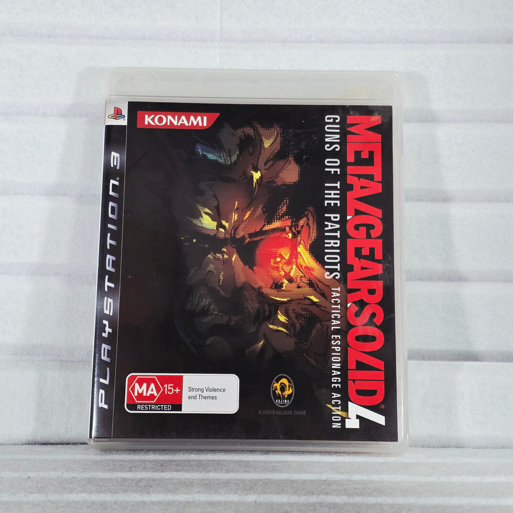 Metal Gear Solid 4 front cover