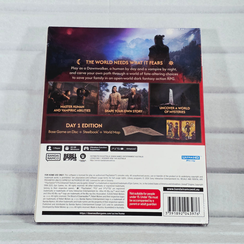 The Blood of Dawnwalker PS5 back cover