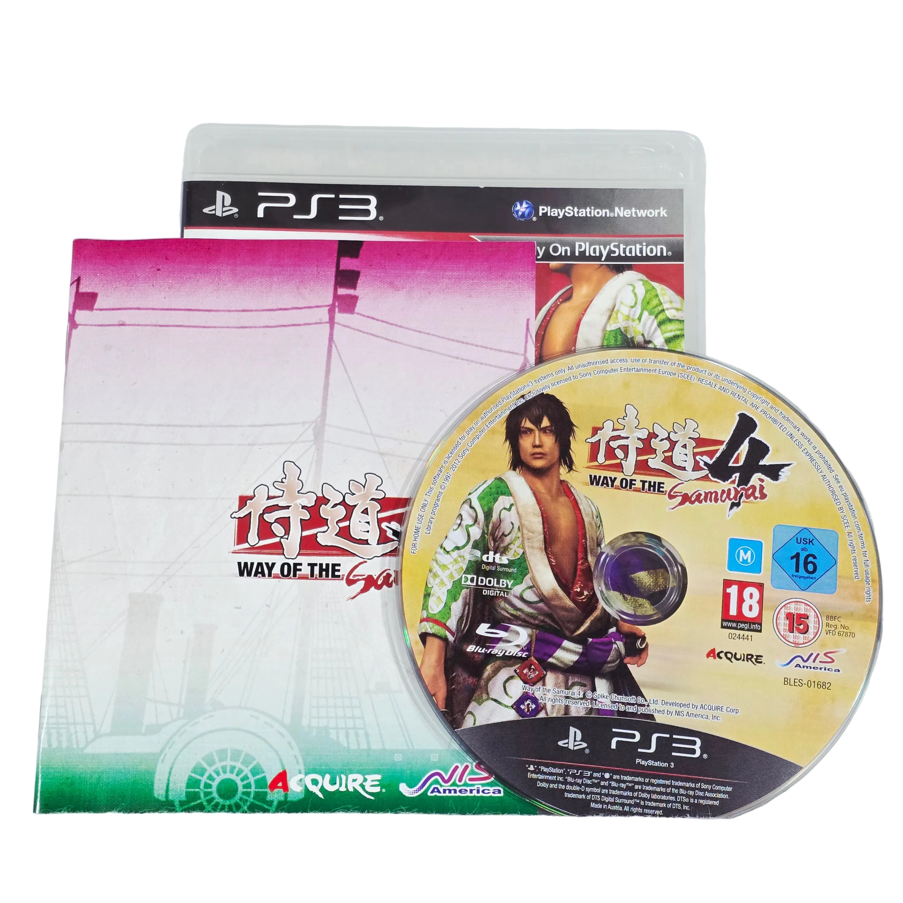 Way of the Samurai 4 disc and case