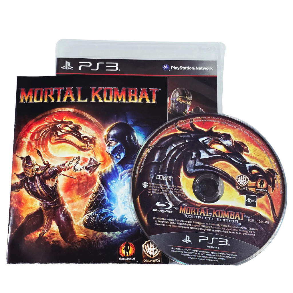 Mortal Kombat disc and case