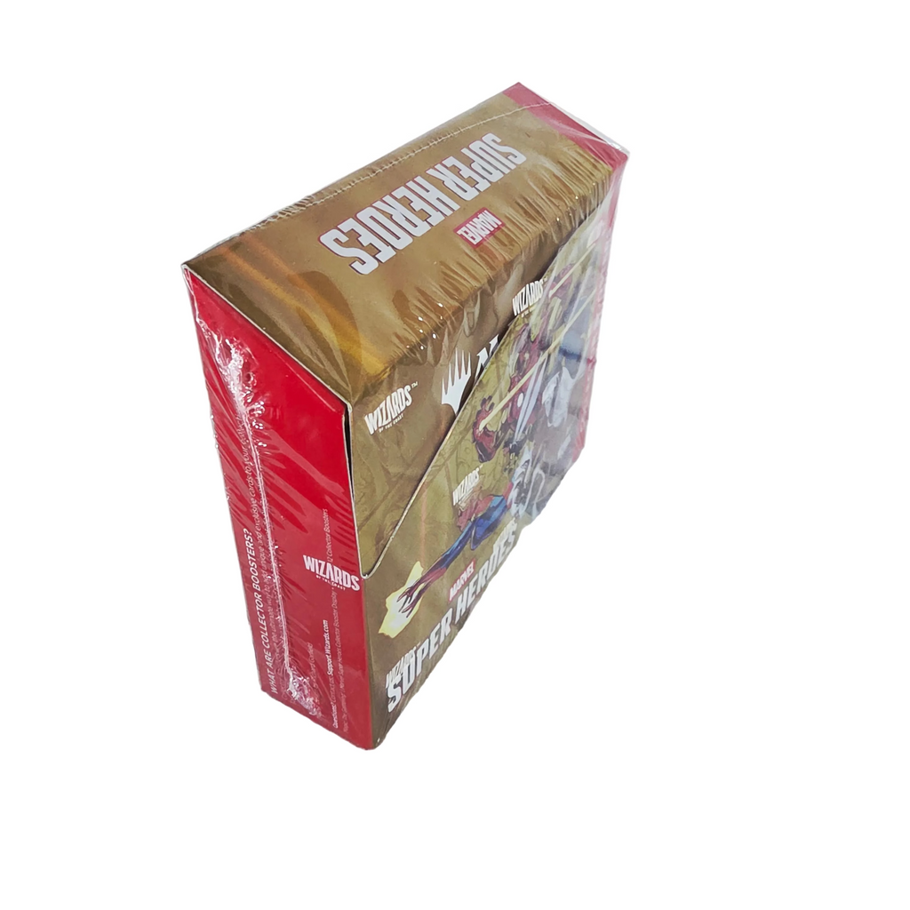 Marvel Super Heroes Collector Booster Box angled view